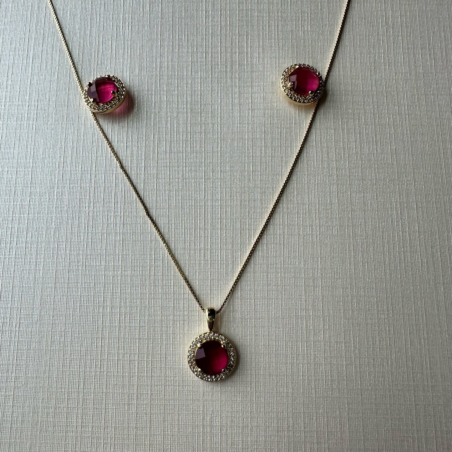 Colar de elo de corrente de ouro de 23 cm